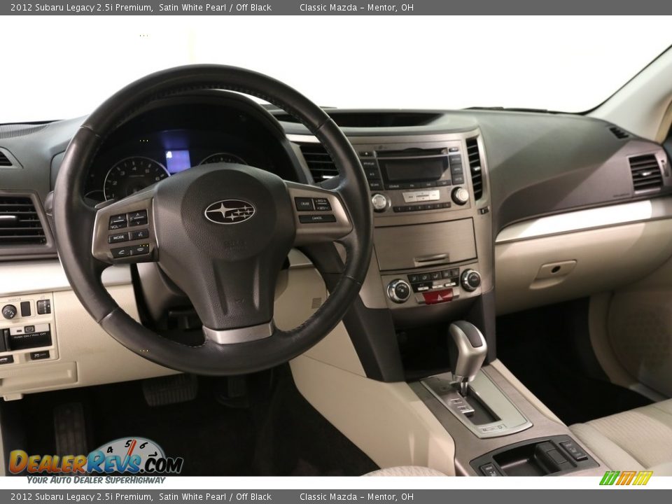 2012 Subaru Legacy 2.5i Premium Satin White Pearl / Off Black Photo #7