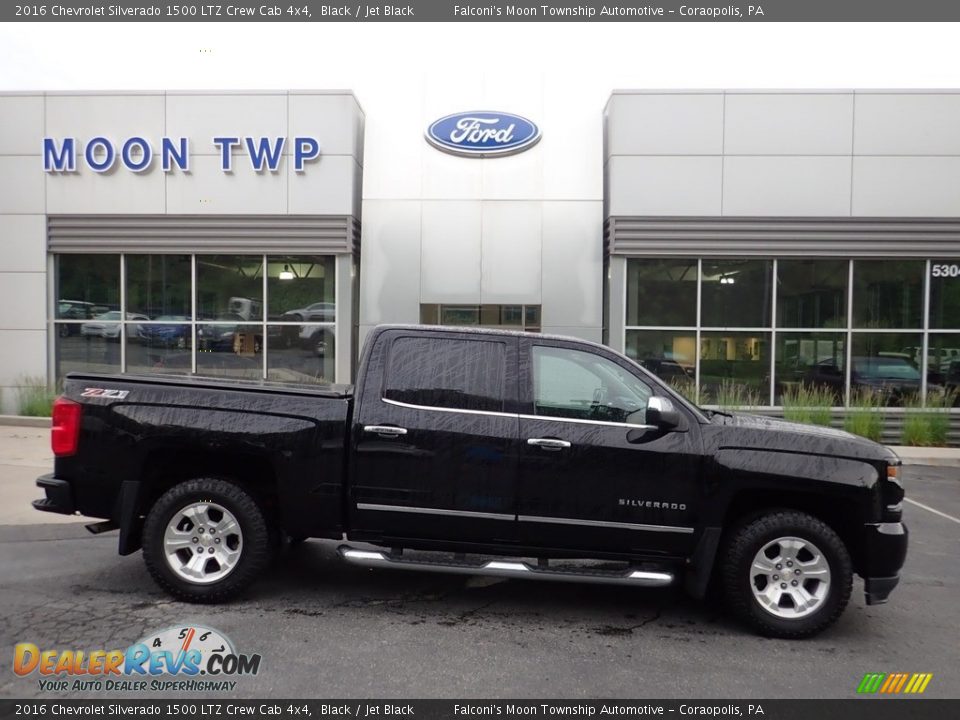 2016 Chevrolet Silverado 1500 LTZ Crew Cab 4x4 Black / Jet Black Photo #1