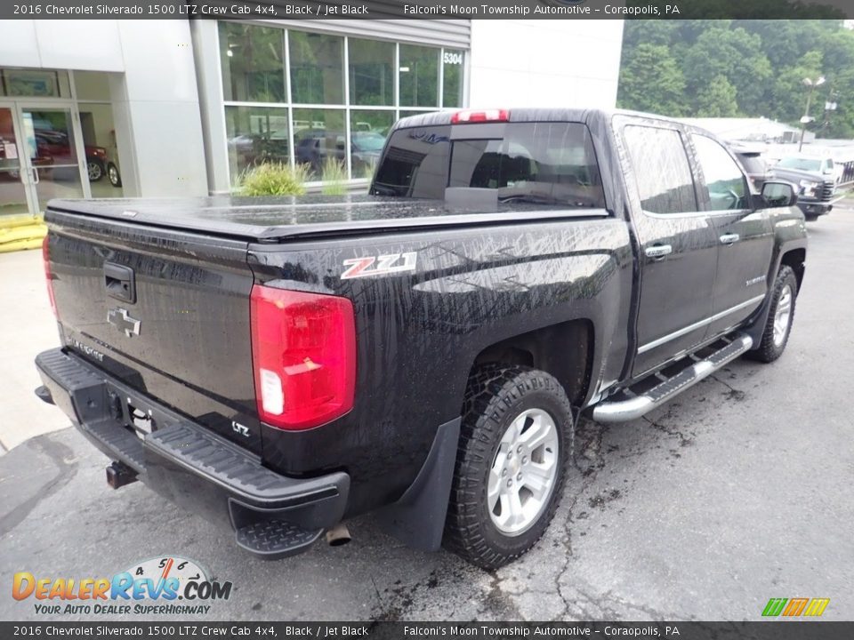 2016 Chevrolet Silverado 1500 LTZ Crew Cab 4x4 Black / Jet Black Photo #2