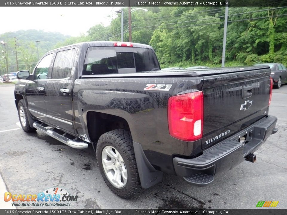 2016 Chevrolet Silverado 1500 LTZ Crew Cab 4x4 Black / Jet Black Photo #4