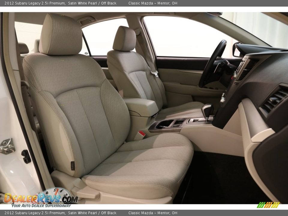 2012 Subaru Legacy 2.5i Premium Satin White Pearl / Off Black Photo #19