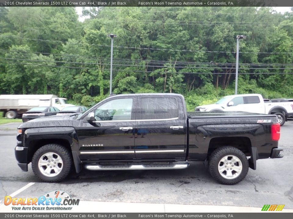 2016 Chevrolet Silverado 1500 LTZ Crew Cab 4x4 Black / Jet Black Photo #5