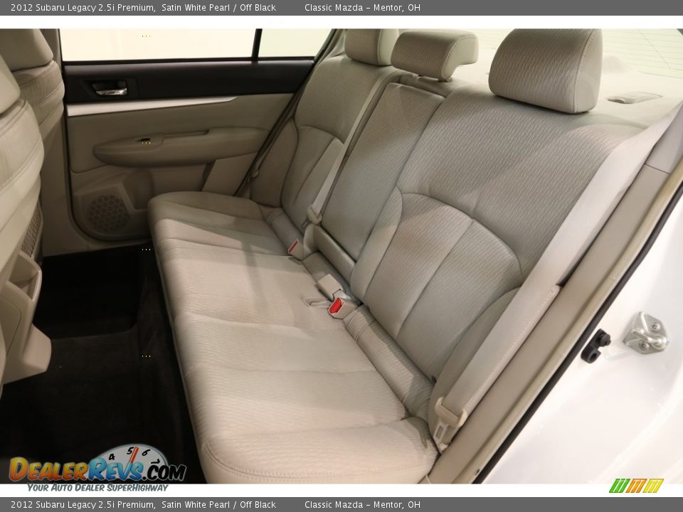 2012 Subaru Legacy 2.5i Premium Satin White Pearl / Off Black Photo #21