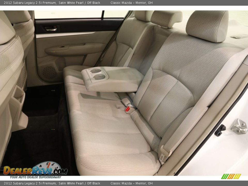 2012 Subaru Legacy 2.5i Premium Satin White Pearl / Off Black Photo #22