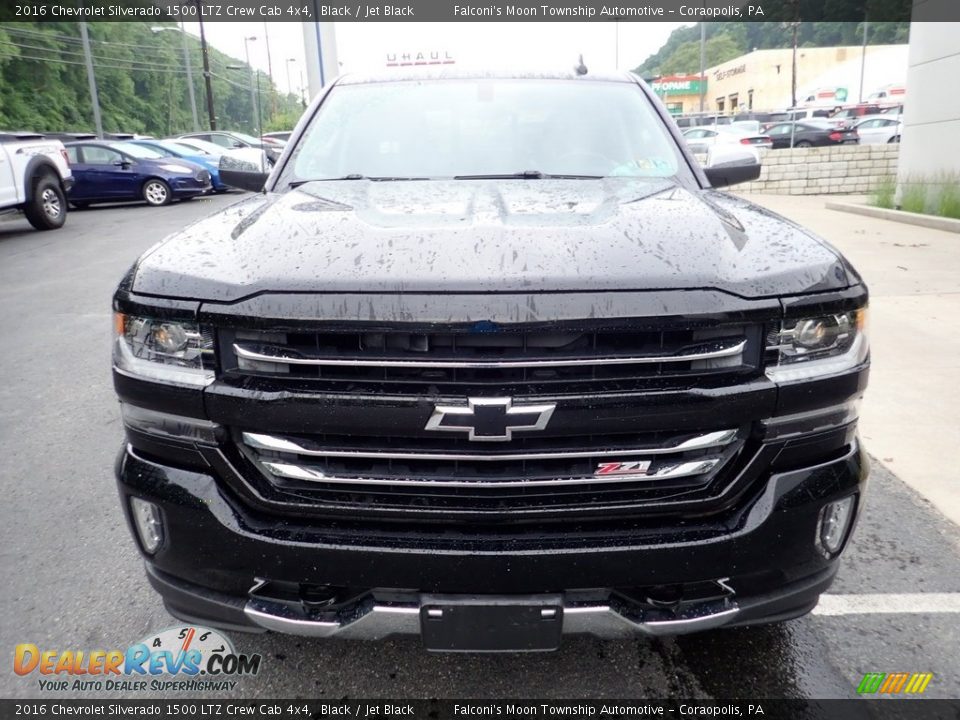 2016 Chevrolet Silverado 1500 LTZ Crew Cab 4x4 Black / Jet Black Photo #7