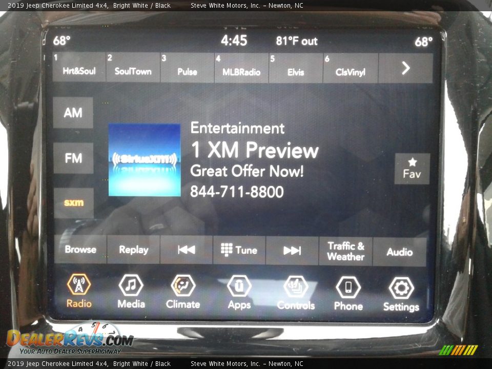 2019 Jeep Cherokee Limited 4x4 Bright White / Black Photo #21