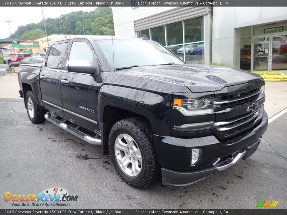 2016 Chevrolet Silverado 1500 LTZ Crew Cab 4x4 Black / Jet Black Photo #8