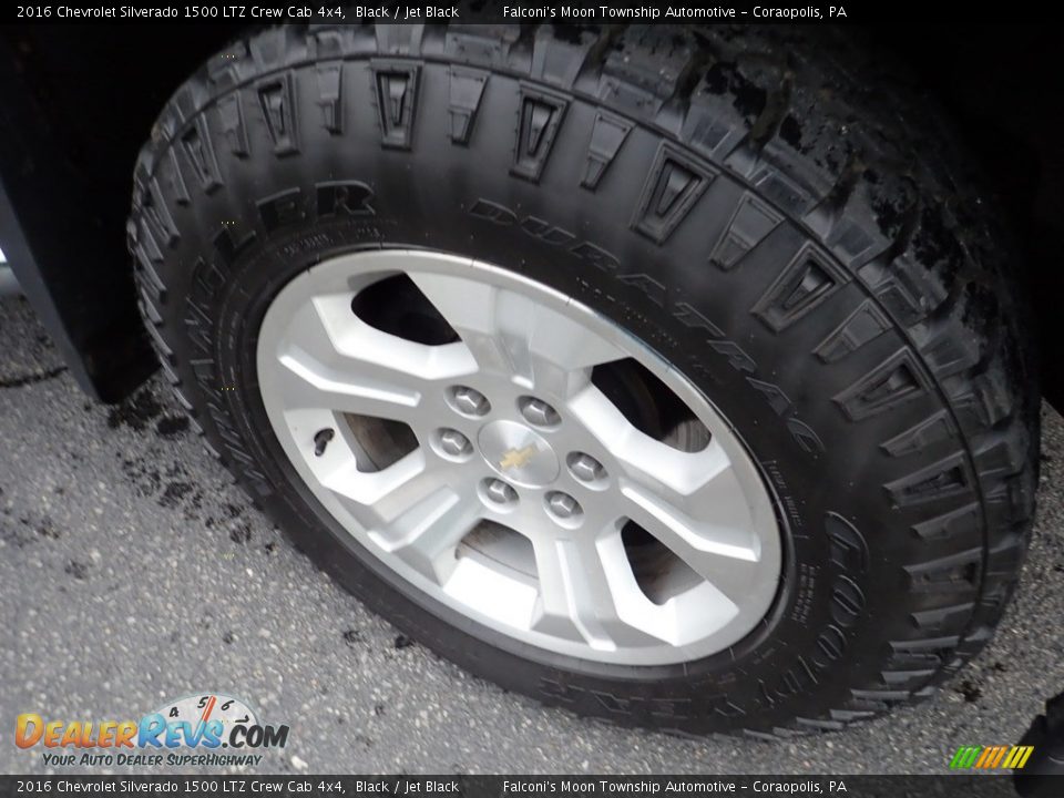 2016 Chevrolet Silverado 1500 LTZ Crew Cab 4x4 Black / Jet Black Photo #9