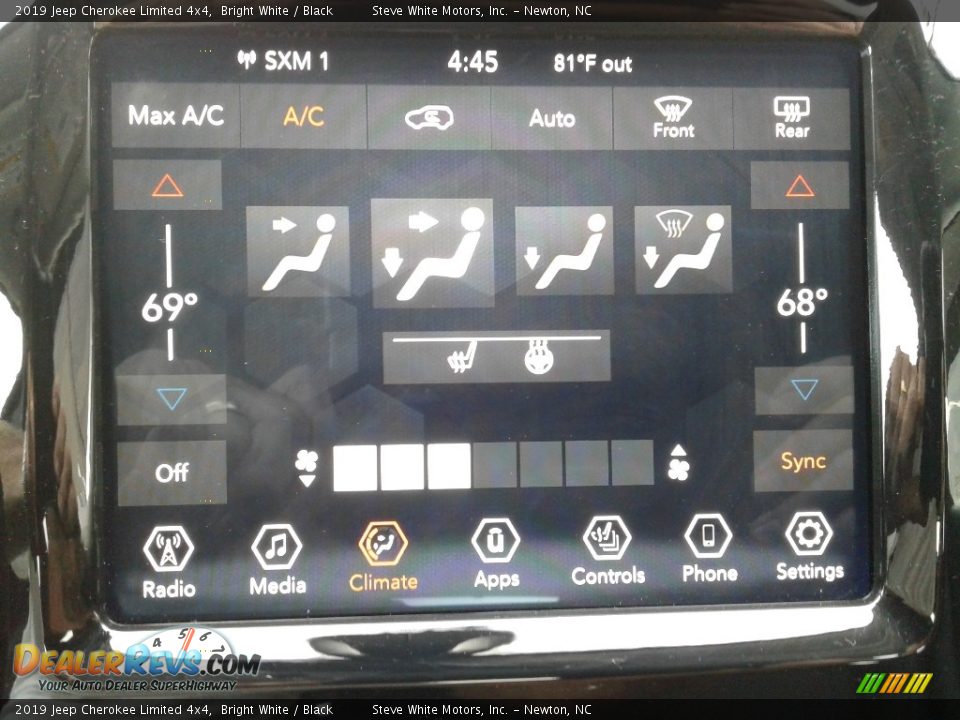 2019 Jeep Cherokee Limited 4x4 Bright White / Black Photo #23