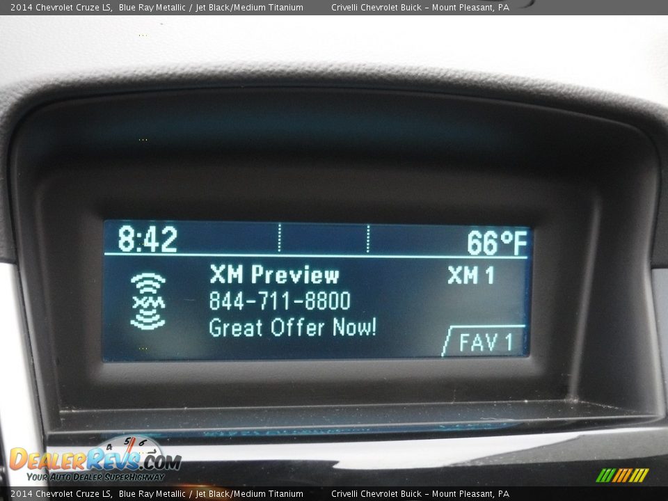 2014 Chevrolet Cruze LS Blue Ray Metallic / Jet Black/Medium Titanium Photo #18