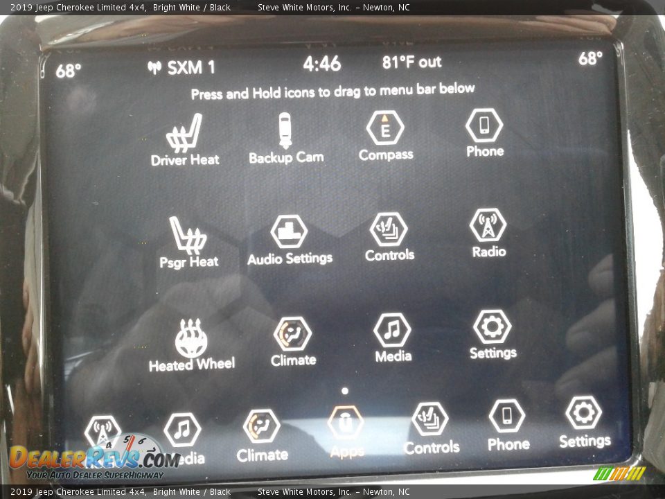 2019 Jeep Cherokee Limited 4x4 Bright White / Black Photo #25