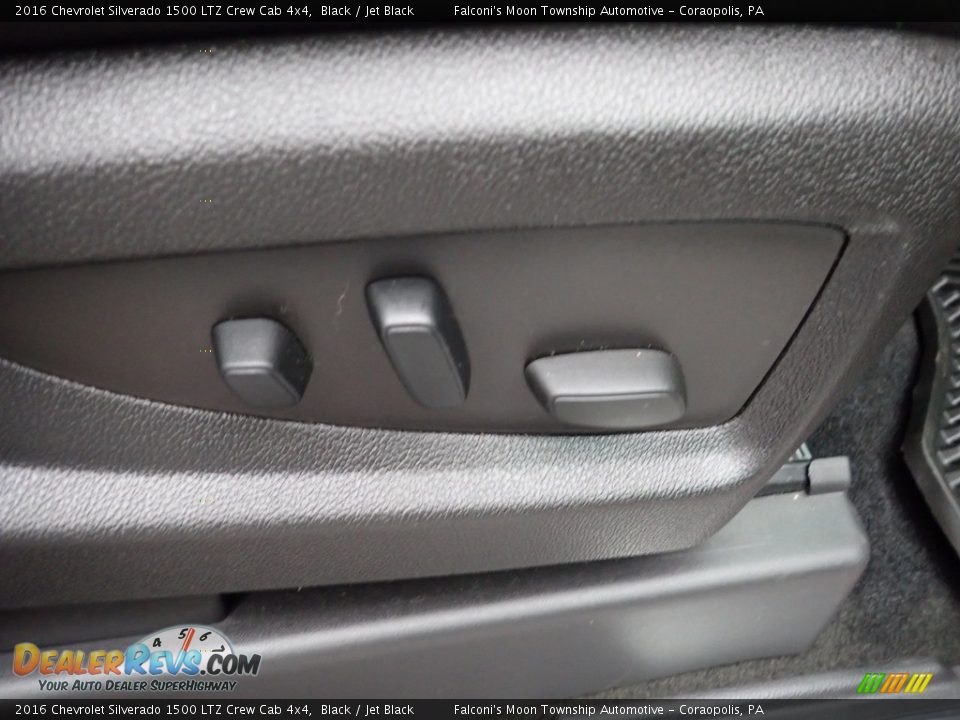 2016 Chevrolet Silverado 1500 LTZ Crew Cab 4x4 Black / Jet Black Photo #12