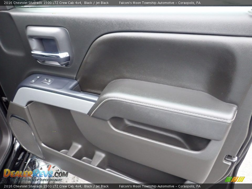 2016 Chevrolet Silverado 1500 LTZ Crew Cab 4x4 Black / Jet Black Photo #13