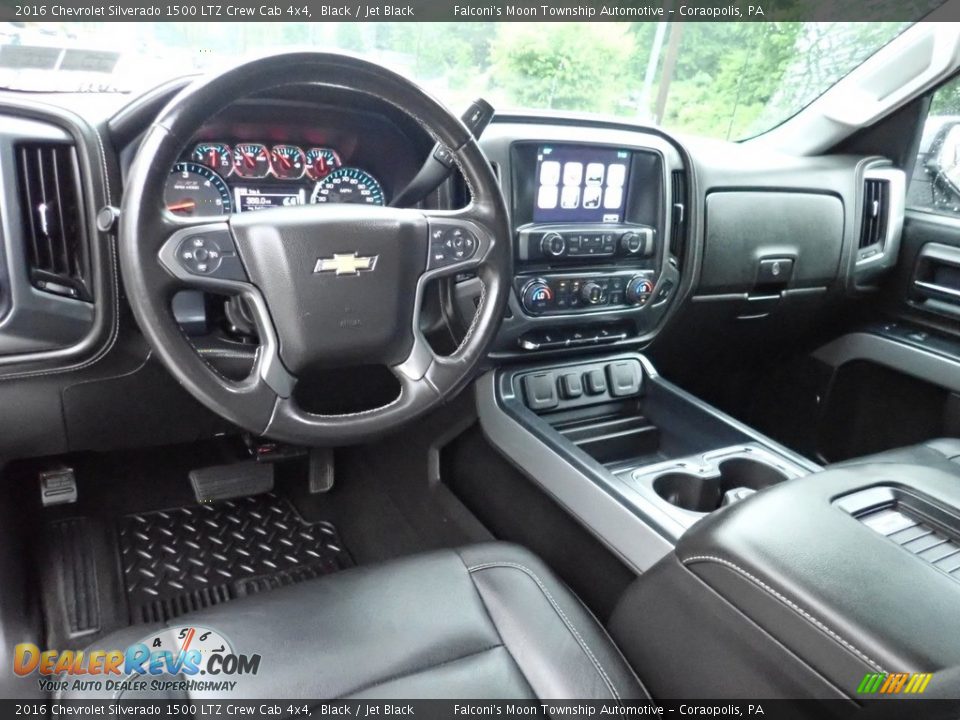 2016 Chevrolet Silverado 1500 LTZ Crew Cab 4x4 Black / Jet Black Photo #17