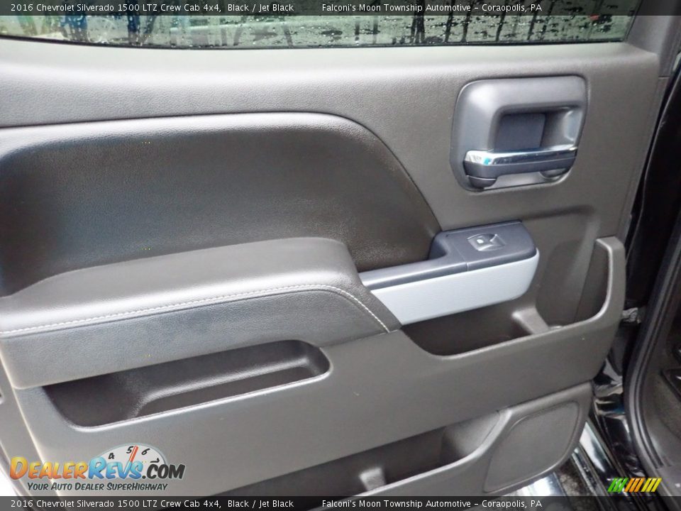 2016 Chevrolet Silverado 1500 LTZ Crew Cab 4x4 Black / Jet Black Photo #18