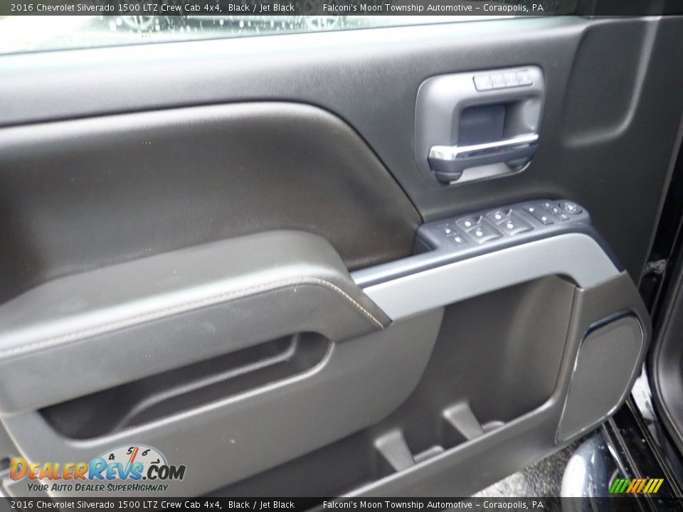2016 Chevrolet Silverado 1500 LTZ Crew Cab 4x4 Black / Jet Black Photo #19