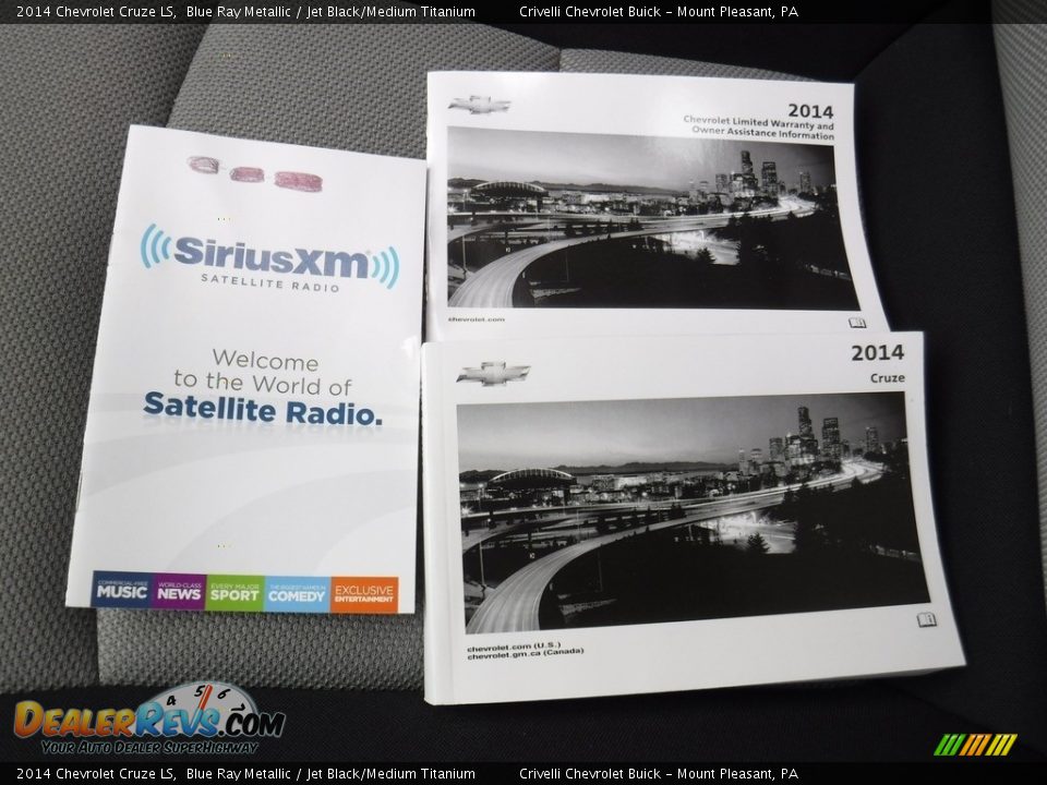 2014 Chevrolet Cruze LS Blue Ray Metallic / Jet Black/Medium Titanium Photo #26
