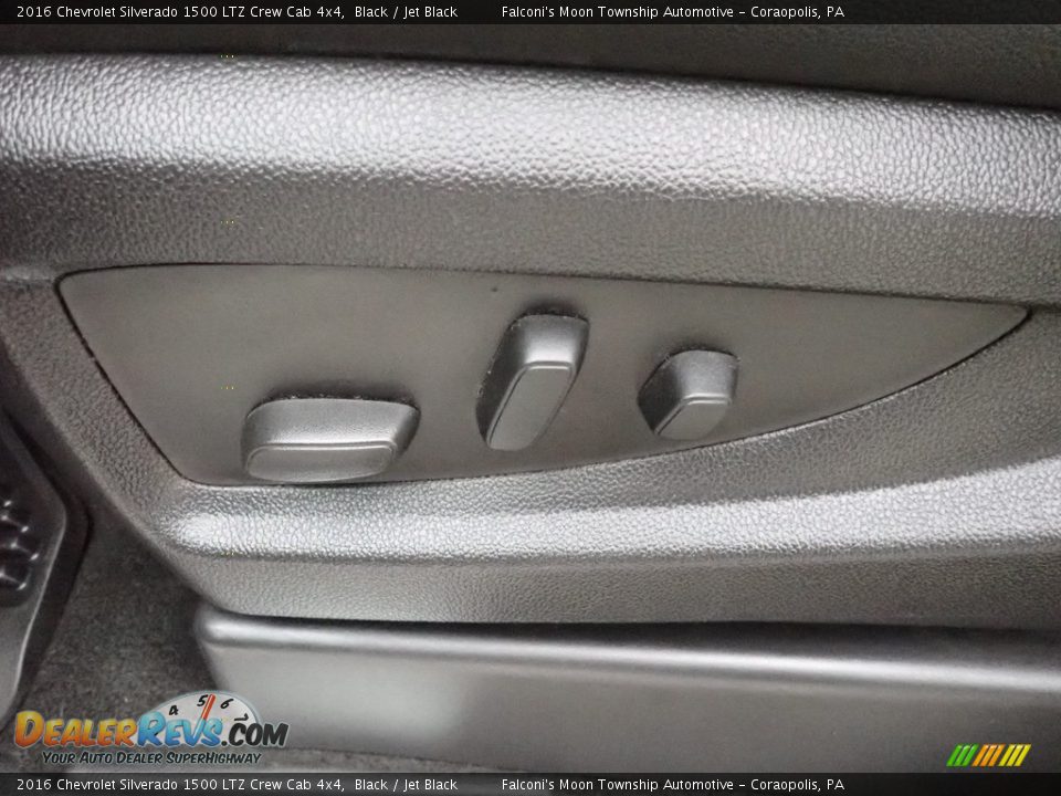 2016 Chevrolet Silverado 1500 LTZ Crew Cab 4x4 Black / Jet Black Photo #20