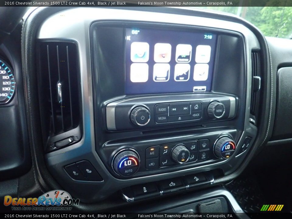 2016 Chevrolet Silverado 1500 LTZ Crew Cab 4x4 Black / Jet Black Photo #22