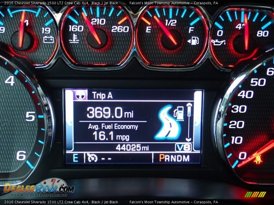 2016 Chevrolet Silverado 1500 LTZ Crew Cab 4x4 Black / Jet Black Photo #24