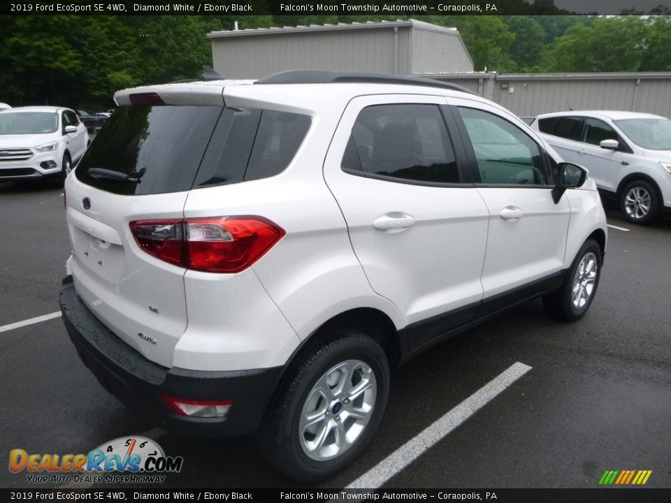 2019 Ford EcoSport SE 4WD Diamond White / Ebony Black Photo #2