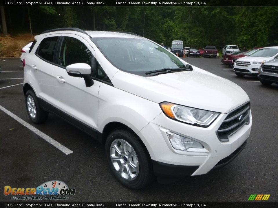 2019 Ford EcoSport SE 4WD Diamond White / Ebony Black Photo #3