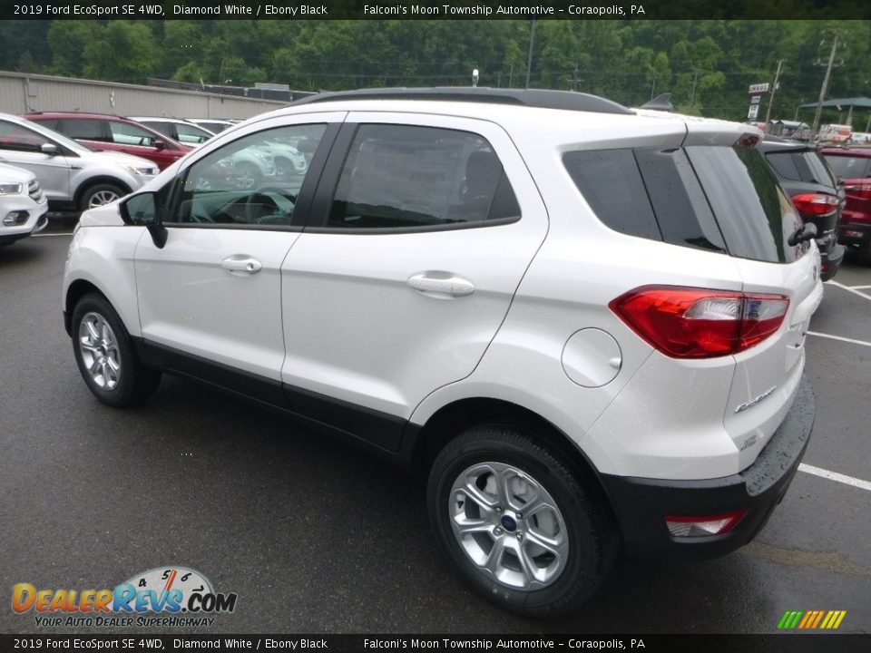 2019 Ford EcoSport SE 4WD Diamond White / Ebony Black Photo #6