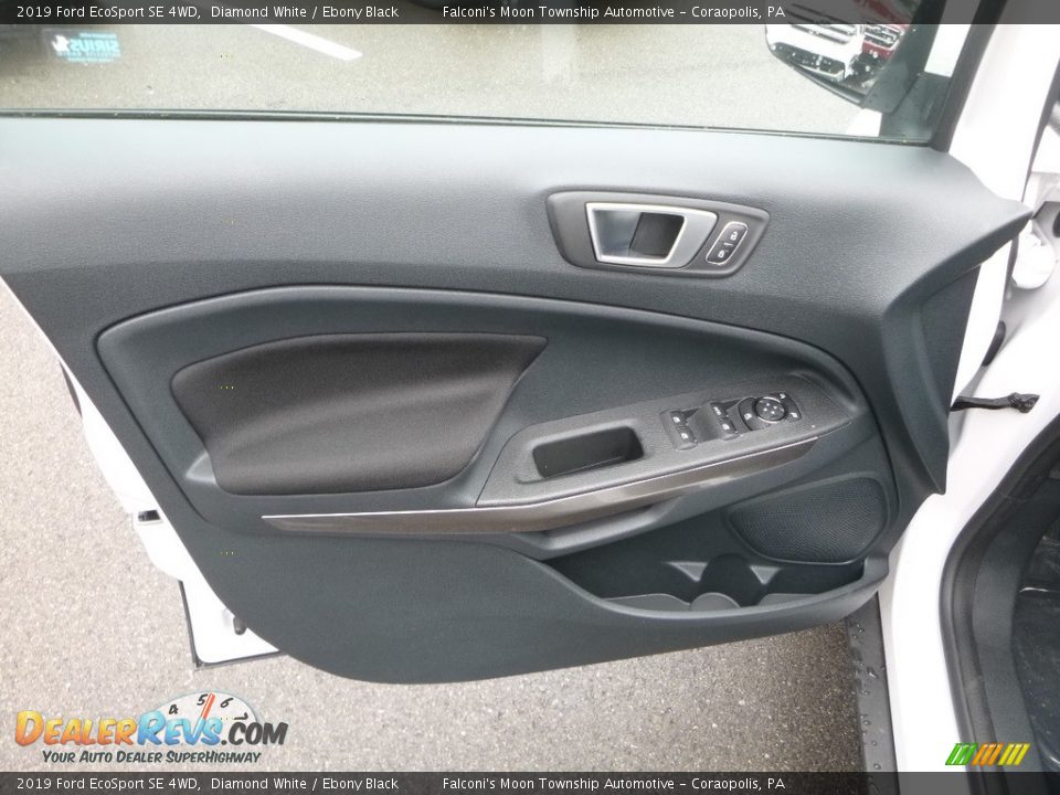 2019 Ford EcoSport SE 4WD Diamond White / Ebony Black Photo #10