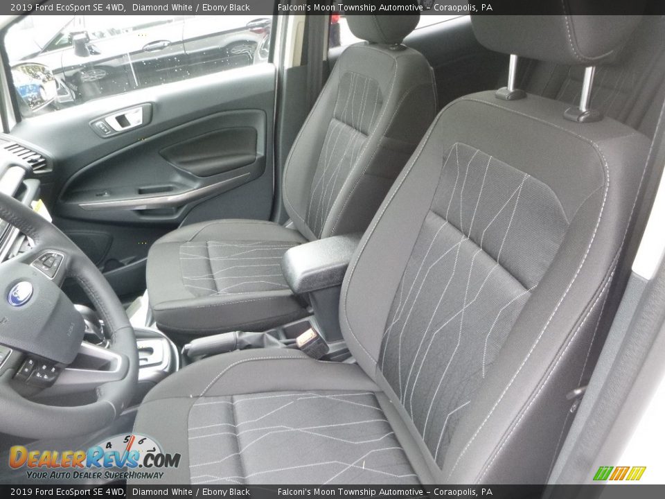 2019 Ford EcoSport SE 4WD Diamond White / Ebony Black Photo #11