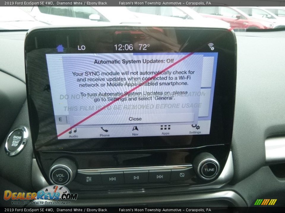 2019 Ford EcoSport SE 4WD Diamond White / Ebony Black Photo #13