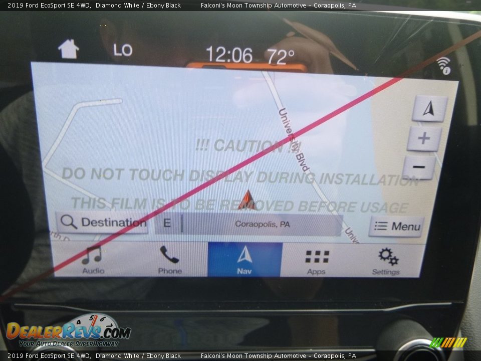 2019 Ford EcoSport SE 4WD Diamond White / Ebony Black Photo #14