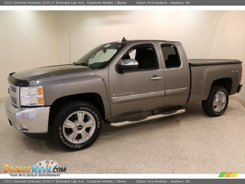 2013 Chevrolet Silverado 1500 LT Extended Cab 4x4 Graystone Metallic / Ebony Photo #3