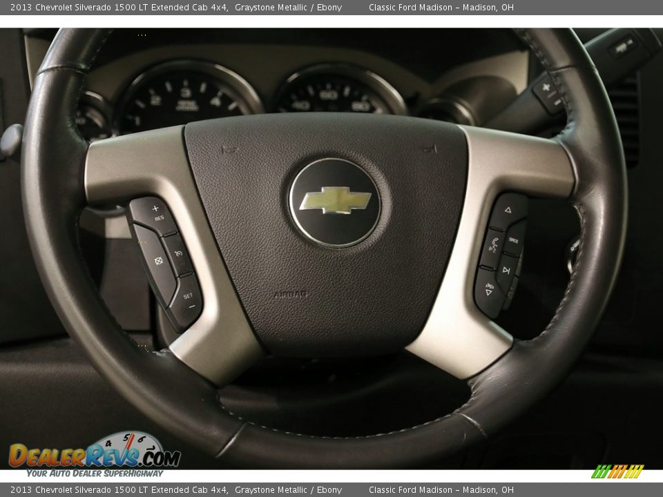 2013 Chevrolet Silverado 1500 LT Extended Cab 4x4 Graystone Metallic / Ebony Photo #7