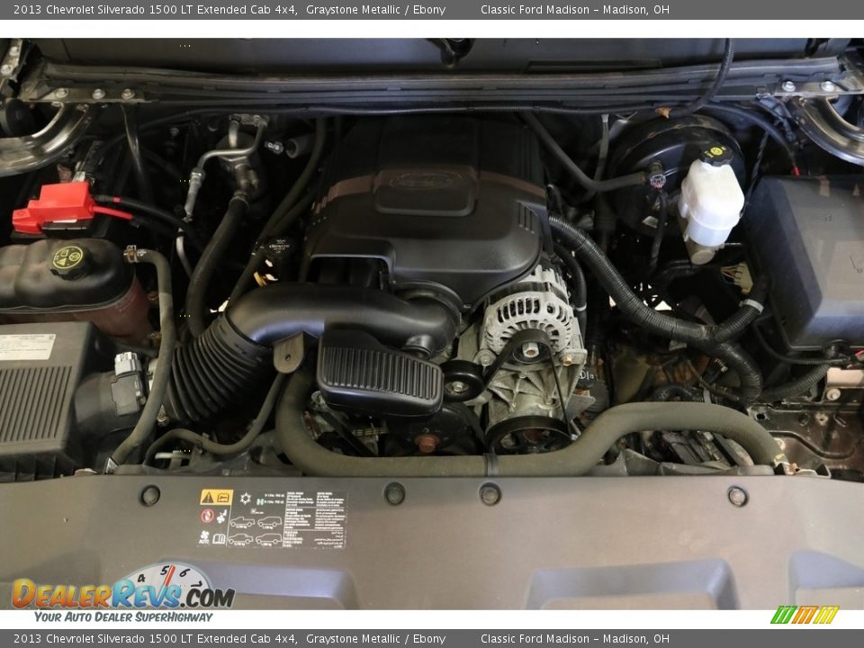 2013 Chevrolet Silverado 1500 LT Extended Cab 4x4 Graystone Metallic / Ebony Photo #17