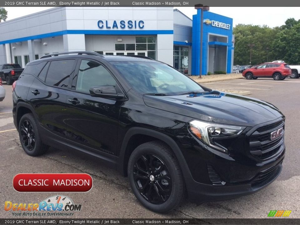 2019 GMC Terrain SLE AWD Ebony Twilight Metallic / Jet Black Photo #1