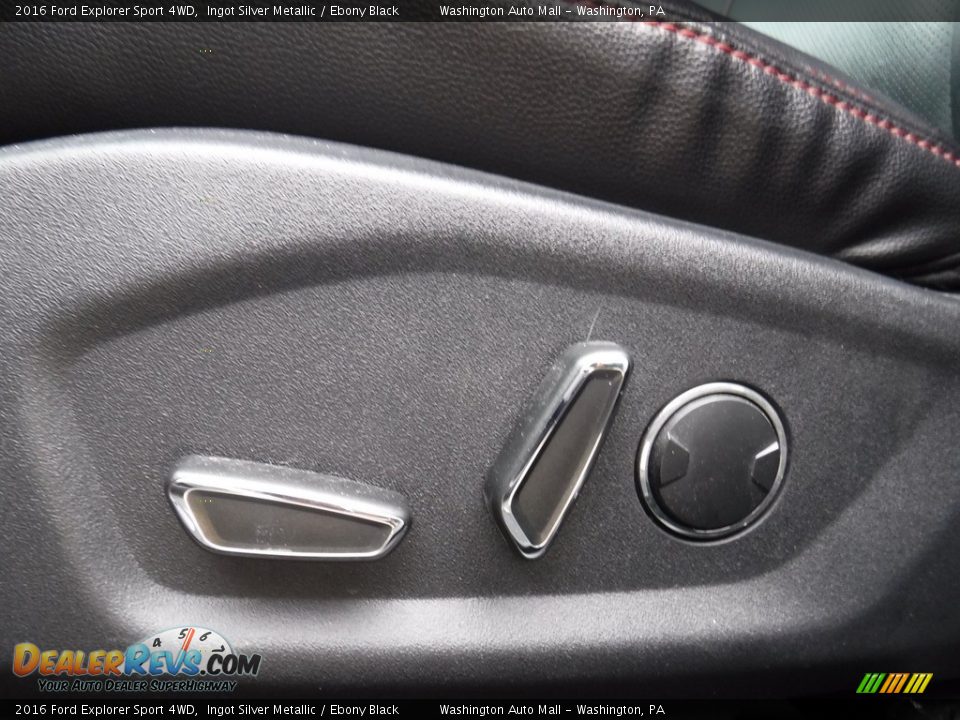 2016 Ford Explorer Sport 4WD Ingot Silver Metallic / Ebony Black Photo #11