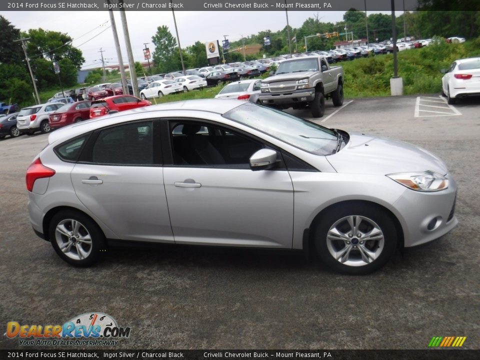 2014 Ford Focus SE Hatchback Ingot Silver / Charcoal Black Photo #6