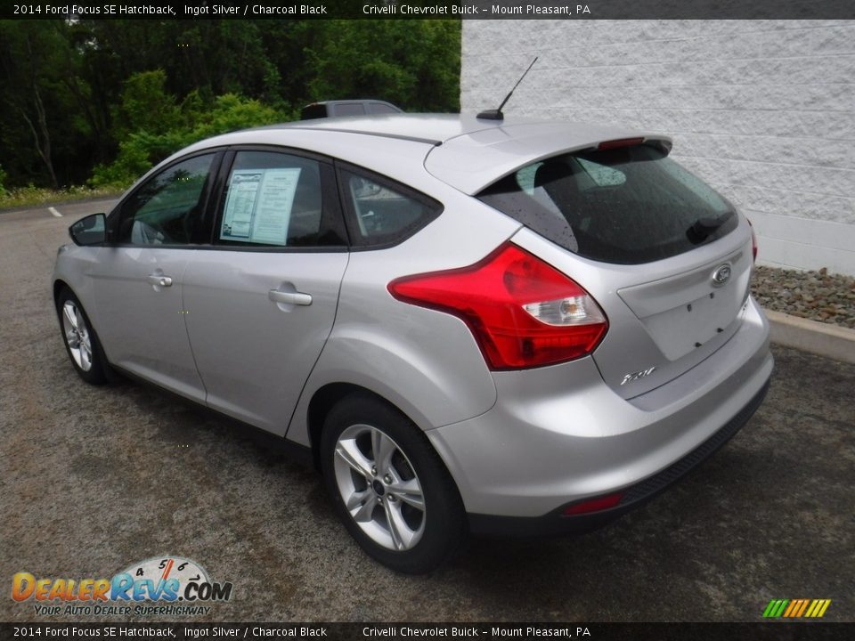 2014 Ford Focus SE Hatchback Ingot Silver / Charcoal Black Photo #10