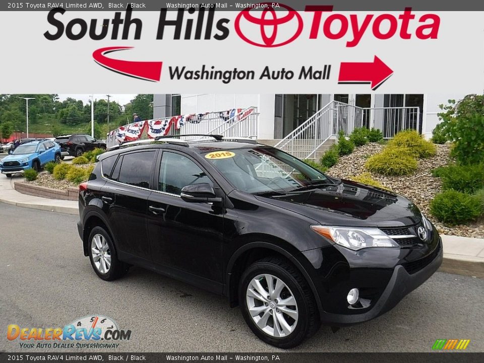 2015 Toyota RAV4 Limited AWD Black / Black Photo #1