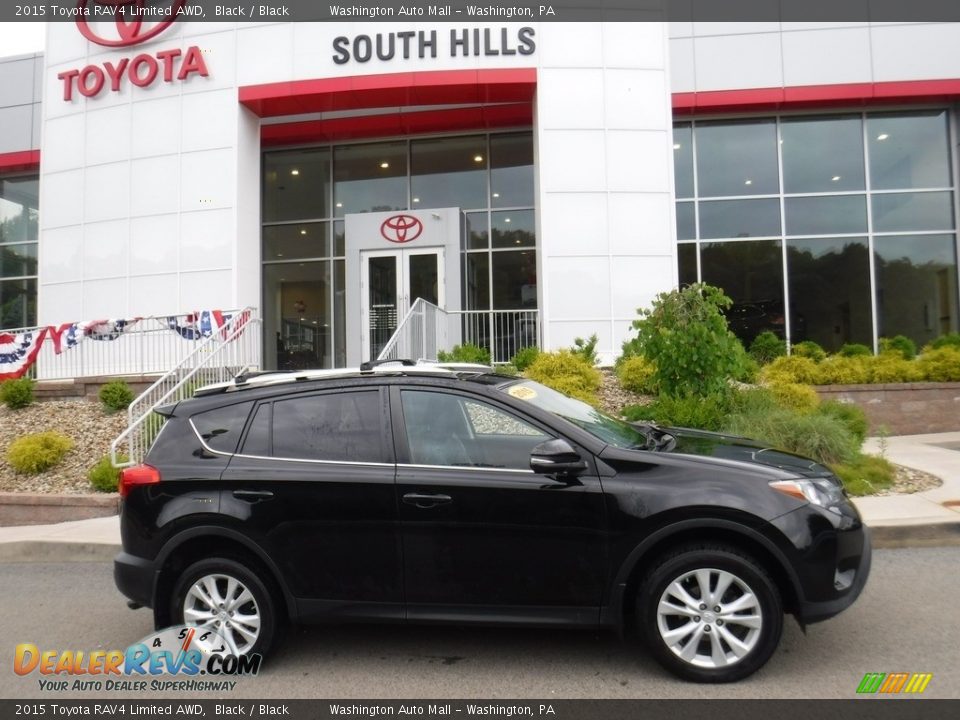 2015 Toyota RAV4 Limited AWD Black / Black Photo #2