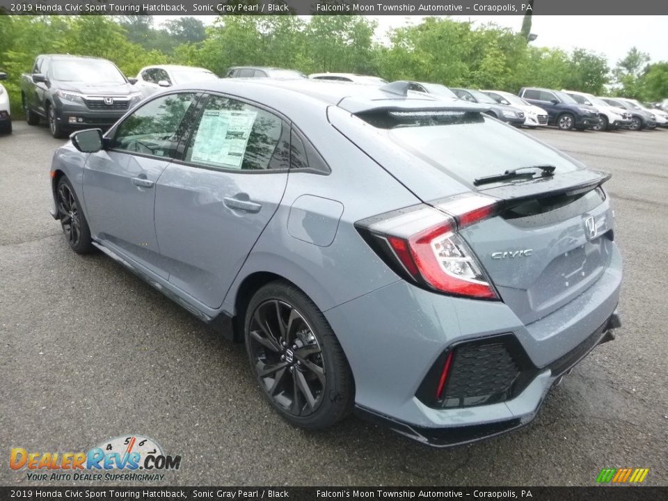Sonic Gray Pearl 2019 Honda Civic Sport Touring Hatchback Photo #2