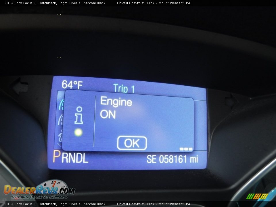 2014 Ford Focus SE Hatchback Ingot Silver / Charcoal Black Photo #30
