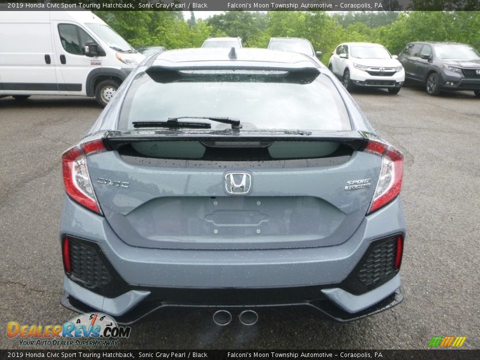 2019 Honda Civic Sport Touring Hatchback Sonic Gray Pearl / Black Photo #3