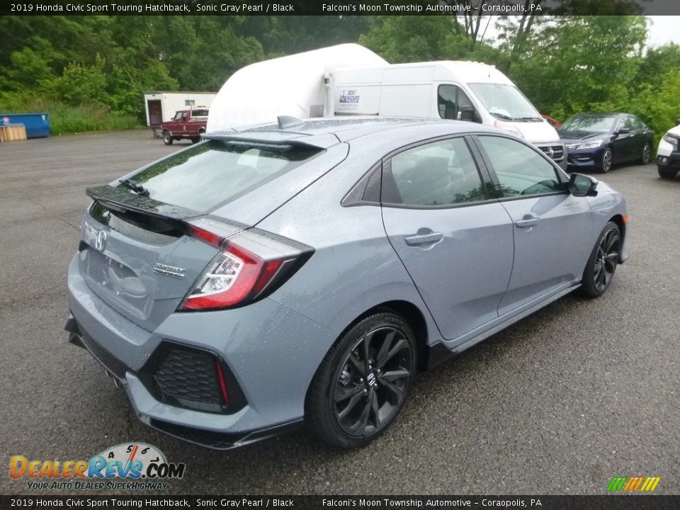 2019 Honda Civic Sport Touring Hatchback Sonic Gray Pearl / Black Photo #4