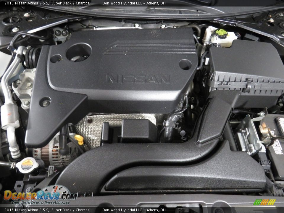 2015 Nissan Altima 2.5 S Super Black / Charcoal Photo #6