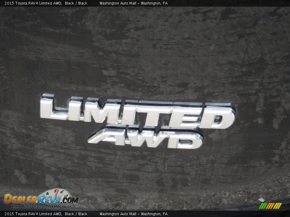 2015 Toyota RAV4 Limited AWD Black / Black Photo #10