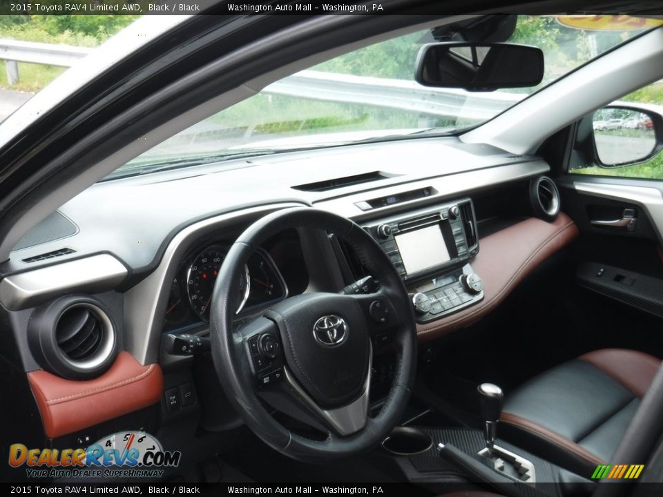 2015 Toyota RAV4 Limited AWD Black / Black Photo #12