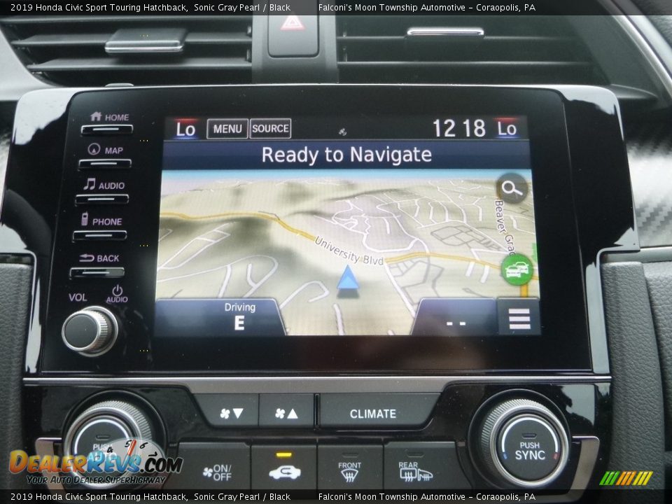 Navigation of 2019 Honda Civic Sport Touring Hatchback Photo #14