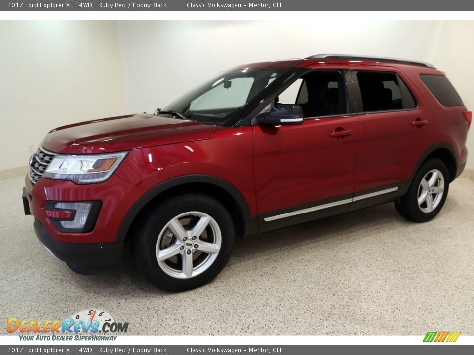 2017 Ford Explorer XLT 4WD Ruby Red / Ebony Black Photo #3