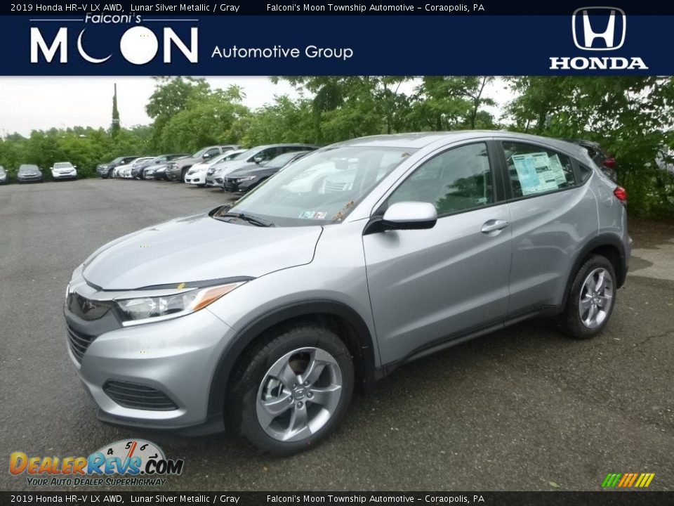 2019 Honda HR-V LX AWD Lunar Silver Metallic / Gray Photo #1